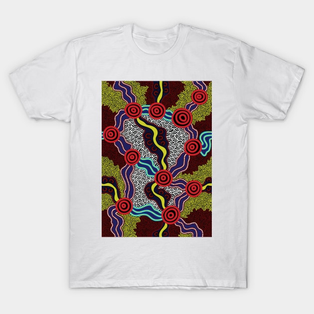 Aboriginal Art New Dots T-Shirt by hogartharts